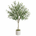 Albero di Olivo Artificiale con Vaso 160 cm Verde