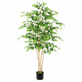 Ficus Artificiale Verde 180cm per Interni