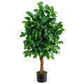 Pianta Artificiale Ficus 180cm in Vaso Verde